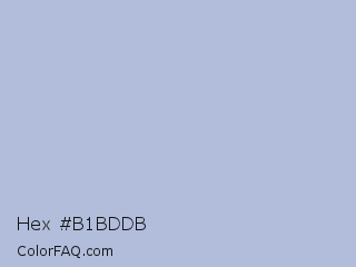 Hex #b1bddb Color Image