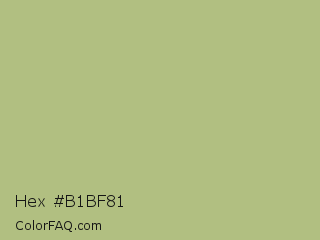 Hex #b1bf81 Color Image