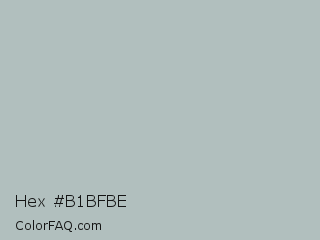 Hex #b1bfbe Color Image