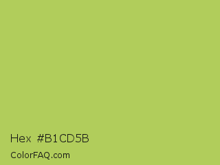 Hex #b1cd5b Color Image