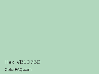 Hex #b1d7bd Color Image