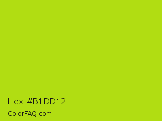 Hex #b1dd12 Color Image