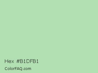 Hex #b1dfb1 Color Image