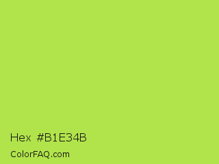 Hex #b1e34b Color Image