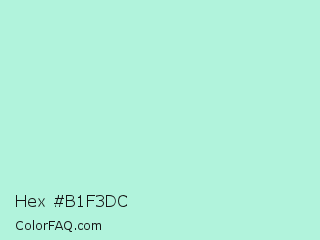 Hex #b1f3dc Color Image