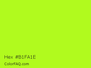 Hex #b1fa1e Color Image