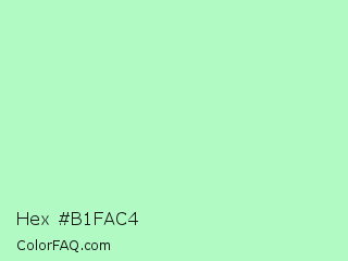 Hex #b1fac4 Color Image