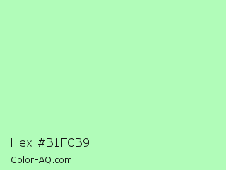 Hex #b1fcb9 Color Image