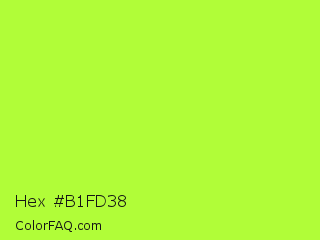 Hex #b1fd38 Color Image