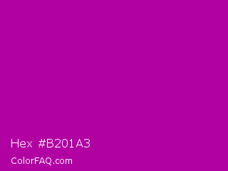 Hex #b201a3 Color Image