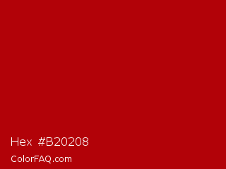 Hex #b20208 Color Image