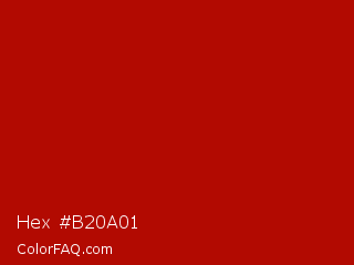 Hex #b20a01 Color Image