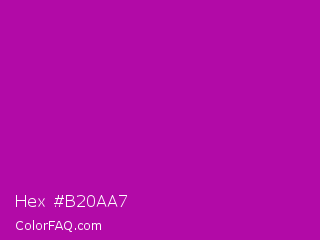 Hex #b20aa7 Color Image