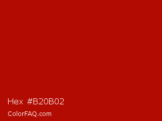 Hex #b20b02 Color Image