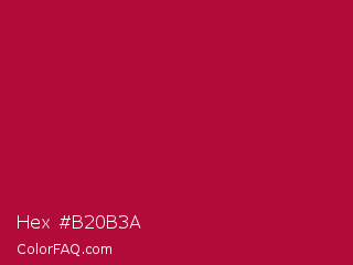 Hex #b20b3a Color Image