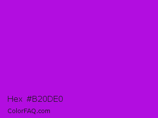 Hex #b20de0 Color Image