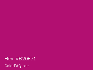 Hex #b20f71 Color Image