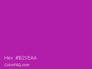 Hex #b21eaa Color Image