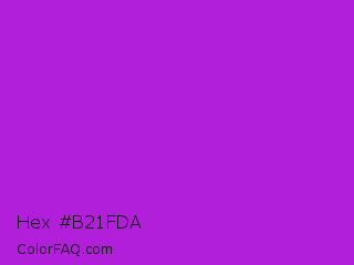 Hex #b21fda Color Image