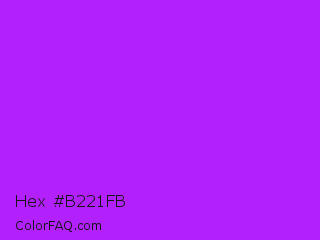 Hex #b221fb Color Image