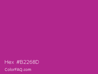 Hex #b2268d Color Image
