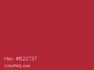 Hex #b22737 Color Image