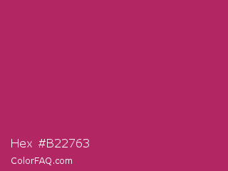 Hex #b22763 Color Image