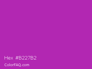 Hex #b227b2 Color Image