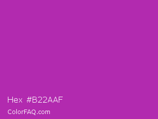Hex #b22aaf Color Image