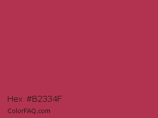 Hex #b2334f Color Image