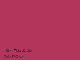 Hex #b2355b Color Image