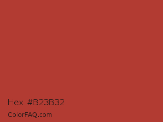 Hex #b23b32 Color Image