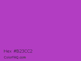 Hex #b23cc2 Color Image