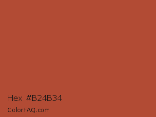 Hex #b24b34 Color Image
