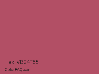 Hex #b24f65 Color Image