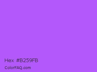 Hex #b259fb Color Image