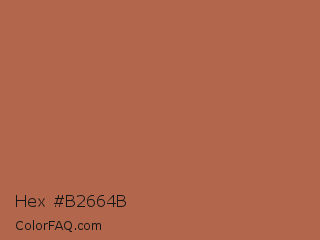 Hex #b2664b Color Image