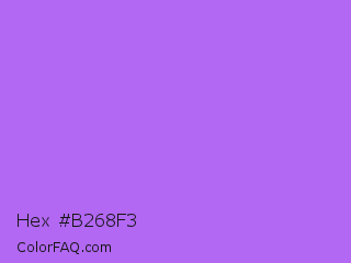 Hex #b268f3 Color Image