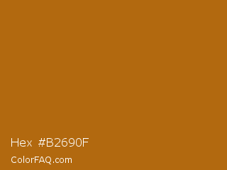 Hex #b2690f Color Image