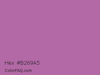 Hex #b269a5 Color Image