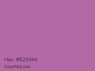 Hex #b269a6 Color Image