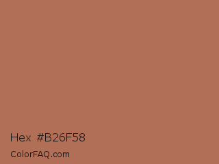 Hex #b26f58 Color Image