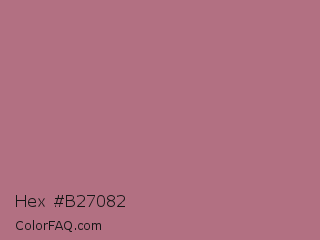 Hex #b27082 Color Image