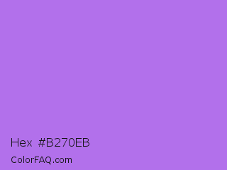 Hex #b270eb Color Image