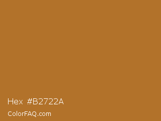 Hex #b2722a Color Image
