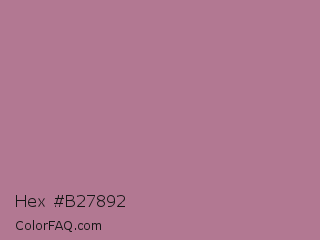 Hex #b27892 Color Image