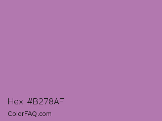 Hex #b278af Color Image