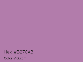 Hex #b27cab Color Image
