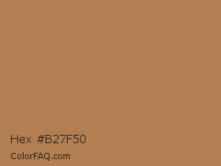 Hex #b27f50 Color Image