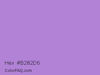 Hex #b282d6 Color Image